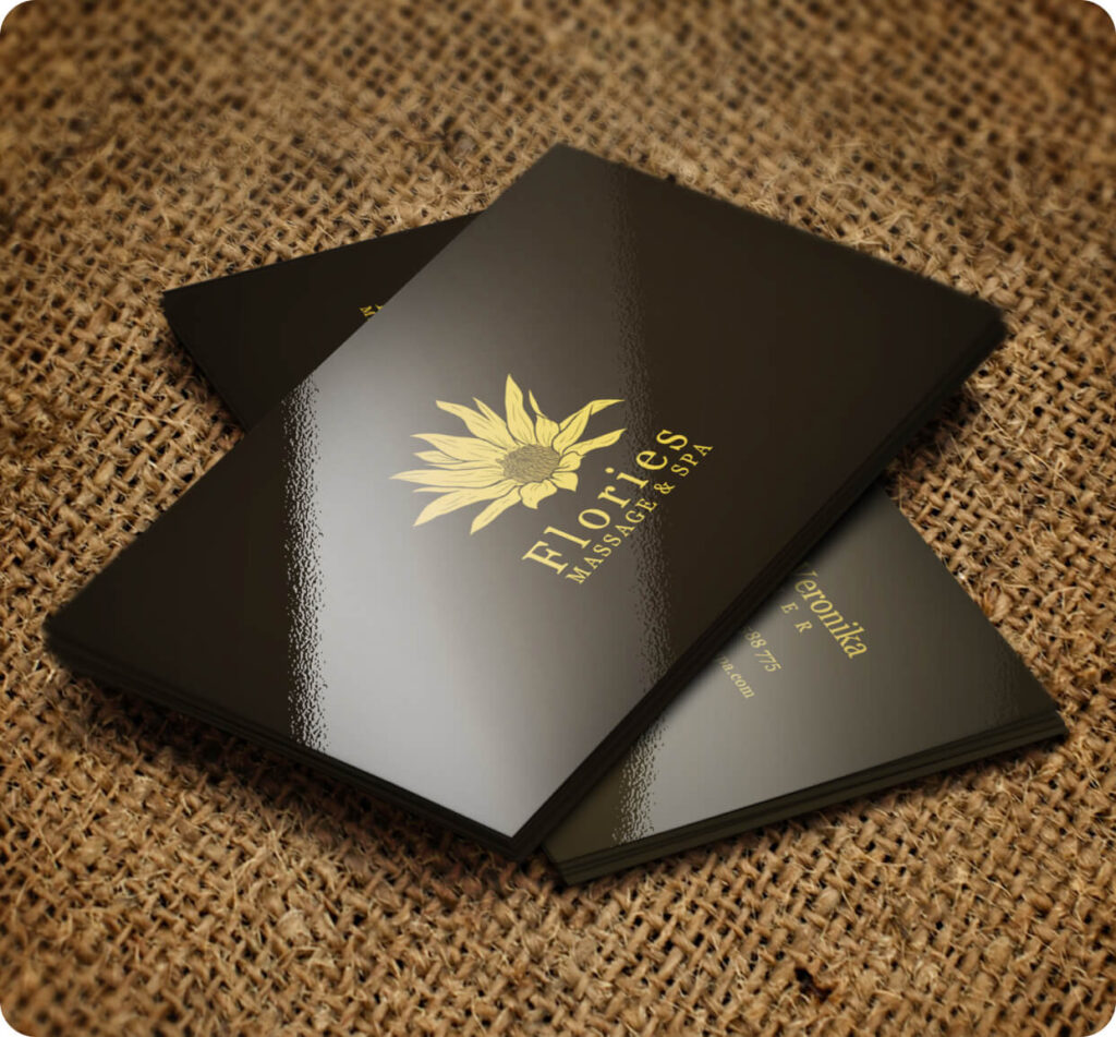 کارت ویزیت سلفون براق