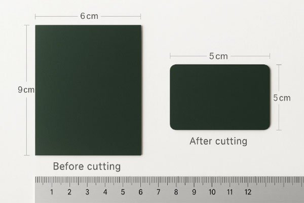 ابعاد کارت ویزیت سلفون مات