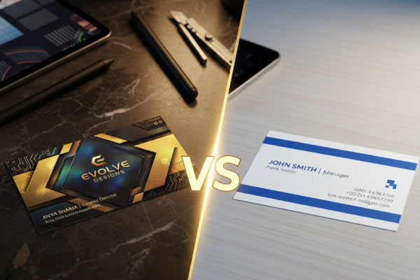 تفاوت کارت ویزیت اختصاصی و طرح آماده