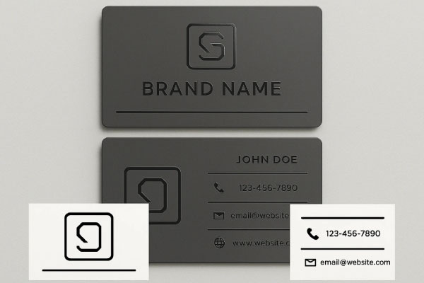 راهنمای طراحی و چاپ کارت ویزیت سلفون مات موضعی دور گرد