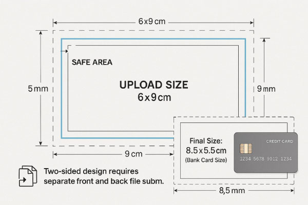 راهنمای طراحی و چاپ کارت ویزیت سلفون براق دورگرد
