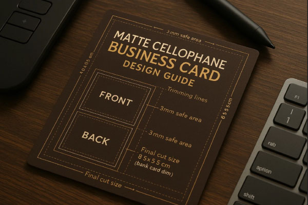 راهنمای طراحی و چاپ کارت ویزیت سلفون مات دور صاف