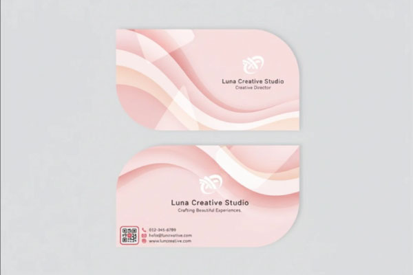 راهنمای طراحی و چاپ کارت ویزیت سلفون براق طرح موج