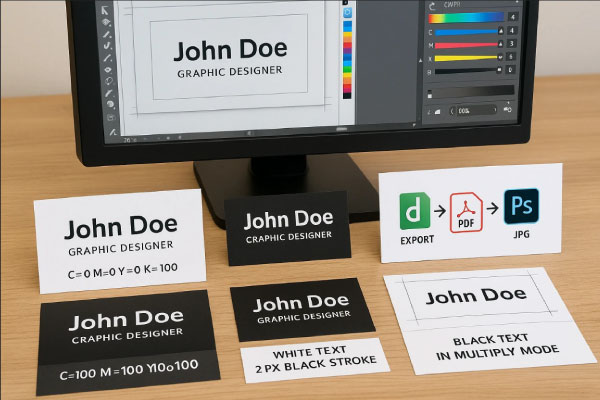 راهنمای کلی طراحی کارت ویزیت سلفون مات