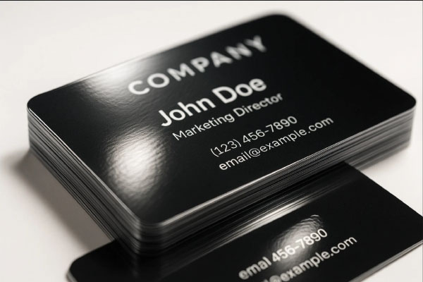 کارت ویزیت سلفون براق