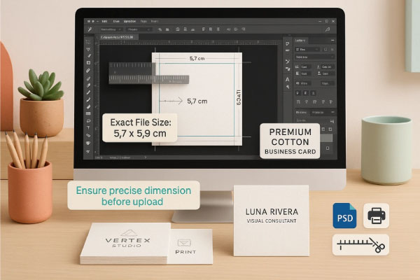 ابعاد کارت مربع کتان