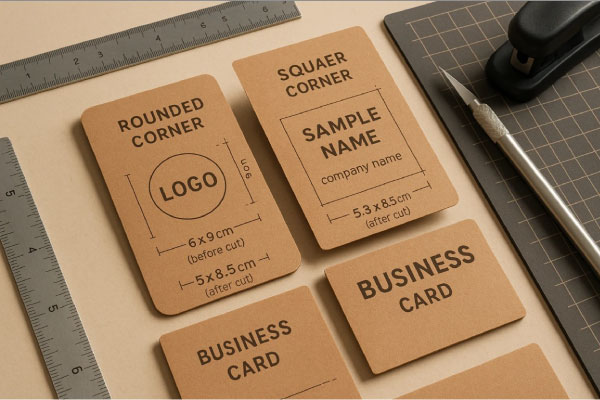 ابعاد کارت ویزیت کرافت