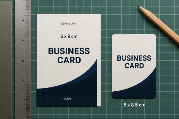 ابعاد کارت ویزیت گلاسه 