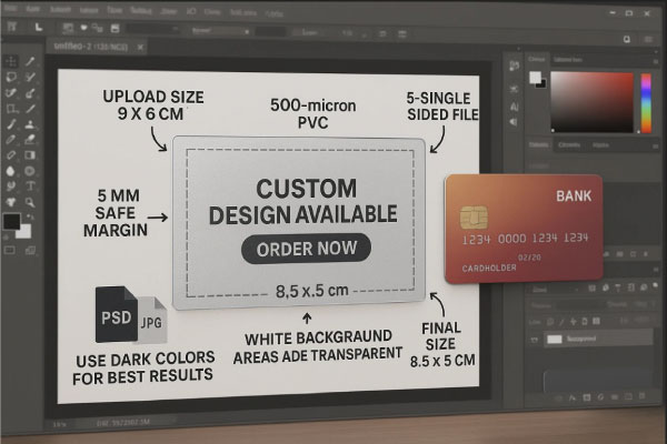 راهنمای طراحی و چاپ کارت ویزیت نیمه شفاف 500 میکرون 