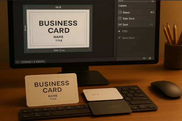 راهنمای طراحی و چاپ کارت ویزیت لمینت برجسته مخملی دورگرد