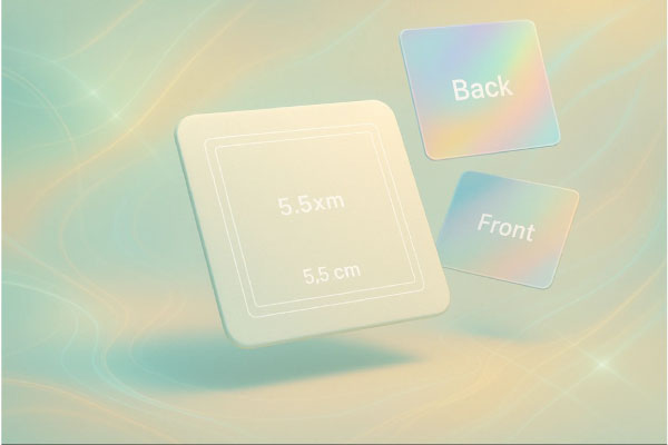 راهنمای طراحی و چاپ کارت ویزیت لمینت مات مربع دورگرد