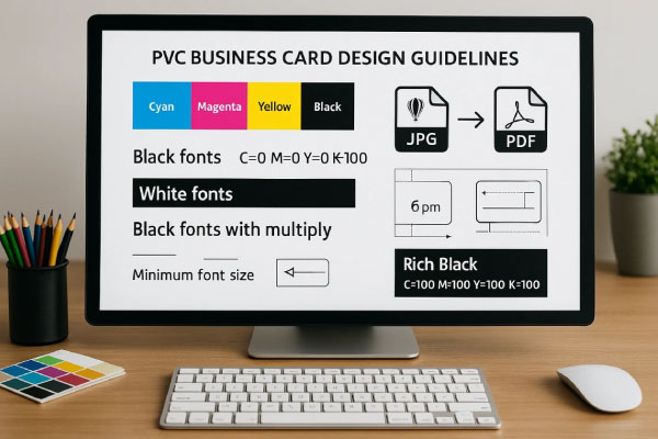 راهنمای طراحی و چاپ کارت ویزیت پی وی سی دورگرد