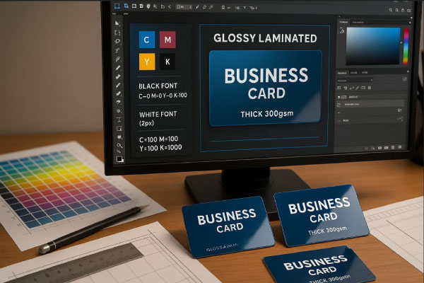 راهنمای کلی طراحی کارت ویزیت لمینت براق