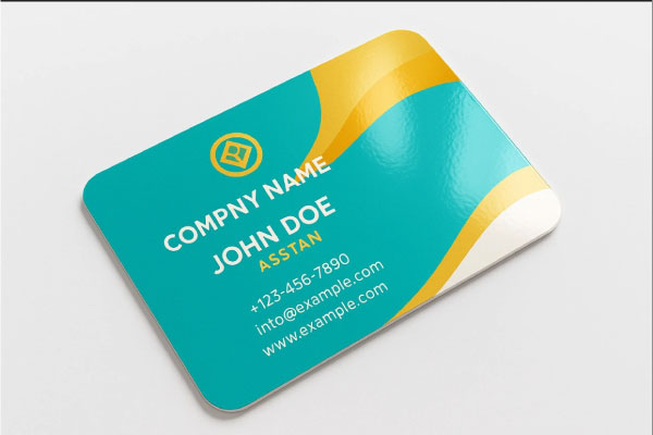 کارت ویزیت لمینت براق 