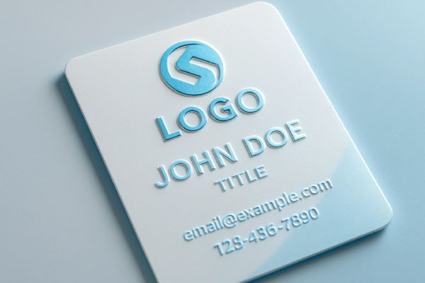 کارت ویزیت لمینت برجسته 