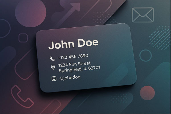 کارت ویزیت لمینت مات