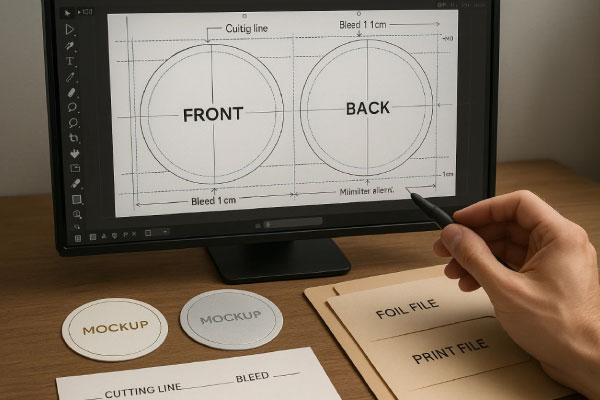 راهنمای طراحی کارت ویزیت دایره ای