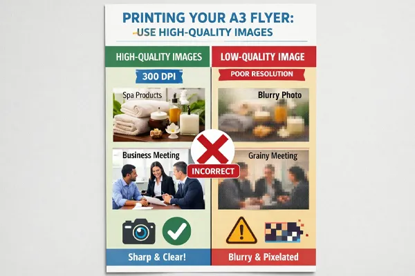 استفاده از تصاویر با کیفیت 