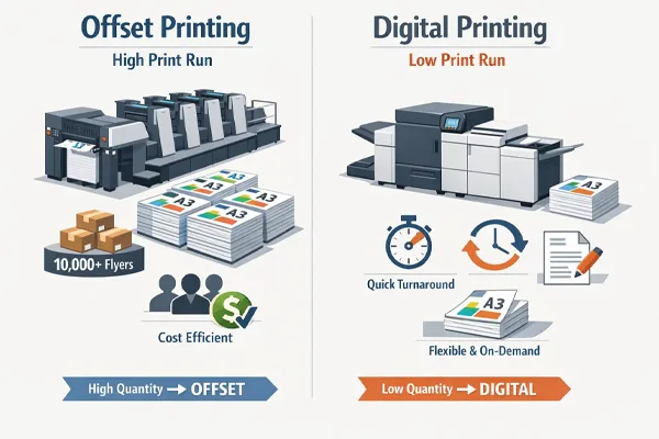 چاپ افست بهتر است یا دیجیتال